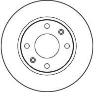 DF2815 - Tarcza hamulcowa TRW PSA 206 98-