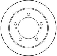 DF3165 - Tarcza hamulcowa TRW /przód/ SUZUKI VITARA 91-98 WEN.