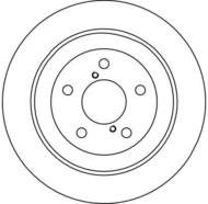 DF4033 - Tarcza hamulcowa TRW /tył/ SUBARU