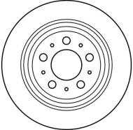 DF4066 - Tarcza hamulcowa TRW /tył/ VOLVO S60 00-09