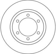 DF4115 - Tarcza hamulcowa TRW /przód/ TOYOTA LAND CRUISER 96-02 WEN.