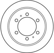 DF4133 - Tarcza hamulcowa TRW /tył/ DAEWOO MUSSO 99-