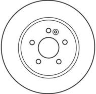 DF4150 - Tarcza hamulcowa TRW DB W163 ML-KLASA 98-05