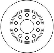 DF4211 - Tarcza hamulcowa TRW /tył/ VAG A4 00-08 1/8T-3/0