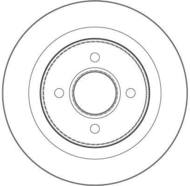 DF4298 - Tarcza hamulcowa TRW /tył/ FORD FOCUS RS 02-04