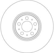 DF4340S - Tarcza hamulcowa TRW /przód/ " VOLVO XC90 02- KOŁA 17"""