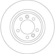 DF4351 - Tarcza hamulcowa TRW /tył/ PEUGEOT 407 04-