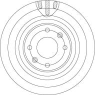 DF4363 - Tarcza hamulcowa TRW /przód/ 302x26 PSA 307 03- 2.0HDI