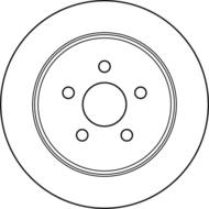 DF4533 - Tarcza hamulcowa TRW /tył/ CHRYSLER CRUISER 00-