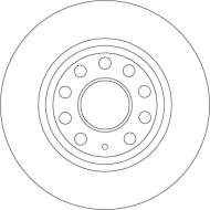 DF4558 - Tarcza hamulcowa TRW /tył/ VAG PASSAT 05-