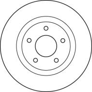 DF4932 - Tarcza hamulcowa TRW /przód/ JEEP COMPASS 06-/MITSUBISHI