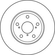DF4939S - Tarcza hamulcowa TRW /przód/ TOYOTA AURIS 07-