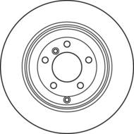 DF4955S - Tarcza hamulcowa TRW /tył/ RANGE ROVER 02-