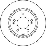 DF4980 - Tarcza hamulcowa TRW /tył/ HYUNDAI SONATA 05-