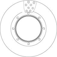 DF5031S - Tarcza hamulcowa TRW /tył/ 
