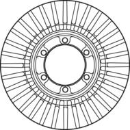 DF6007 - Tarcza hamulcowa TRW HYUNDAI 01-03