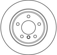 DF6033 - Tarcza hamulcowa TRW /tył/ BMW Z4 E85 03-
