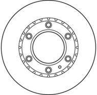 DF6034S - Tarcza hamulcowa TRW /przód/ MAZDA B-SERIA 99- PRZÓD