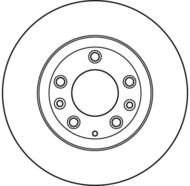 DF6115 - Tarcza hamulcowa TRW /przód/ MAZDA MX5 III 06-