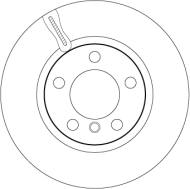 DF6143S - Tarcza hamulcowa TRW /przód/ BMW 1 F20 11-