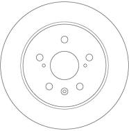 DF6178 - Tarcza hamulcowa TRW /tył/ SUZUKI SX4 06-