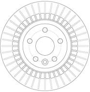 DF6308 - Tarcza hamulcowa TRW /tył/ VOLVO XC60 08-