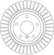 DF6329 - Tarcza hamulcowa TRW /tył/ BMW Z4 E89 09-