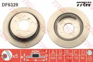 DF6329 - Tarcza hamulcowa TRW /tył/ BMW Z4 E89 09-