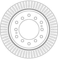 DF6342 - Tarcza hamulcowa TRW /tył/ TOYOTA LAND CRUISER 150 10-