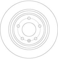 DF6363 - Tarcza hamulcowa TRW /tył/ OPEL ASTRA J 09-