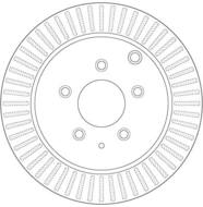 DF6385 - Tarcza hamulcowa TRW /tył/ MAZDA CX-7 07-