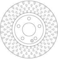 DF6501 - Tarcza hamulcowa TRW /przód/ MERCEDES W246 B-KLASA 11-