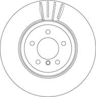 DF6625S - Tarcza hamulcowa TRW BMW 5 E60,E61 6 E63 03-10