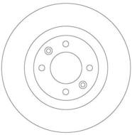 DF6632 - Tarcza hamulcowa TRW /tył/ 
