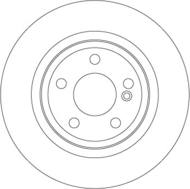 DF6634 - Tarcza hamulcowa TRW /tył/ DB W246 B-KLASA 11-