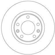 DF6656 - Tarcza hamulcowa TRW /tył/268x12 PSA 308 II 13-