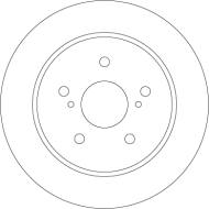 DF6685 - Tarcza hamulcowa TRW /tył/ SUZUKI SWIFT III 06- 1.6
