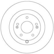 DF6690 - Tarcza hamulcowa TRW /tył/ HYUNDAI SANTA FE II 06-