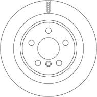 DF6755 - Tarcza hamulcowa TRW /tył/ BMW 2 F45 14-