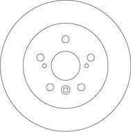 DF6760 - Tarcza hamulcowa TRW /tył/ LEXUS ES 12-