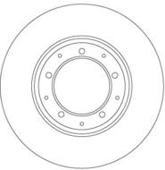 DF6905 - Tarcza hamulcowa TRW /tył/ LANDROVER DEFENDER 98-