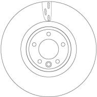 DF6957S - Tarcza hamulcowa TRW /przód/ LAND ROVER DEFENDER 3.0 20-