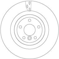 DF6969S - Tarcza hamulcowa TRW /tył/ JAGUAR XE 2.0 17-
