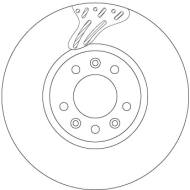 DF6977S - Tarcza hamulcowa TRW PSA SPACETOURER 2.0 20-