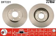 DF7231 - Tarcza hamulcowa TRW MITSUBISHI SPACE WAGON 98-05