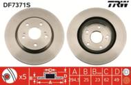 DF7371S - Tarcza hamulcowa TRW SUZUKI GRAND VITARA 05-