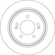 DF7953 - Tarcza hamulcowa TRW /tył/ KIA OPTIMA 12-