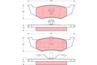 GDB1234 - Klocki hamulcowe TRW /tył/ CHRYSLER STRATUS 95-01