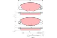 GDB1336 - Klocki hamulcowe TRW PSA XANTIA/XM 96-