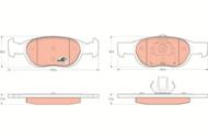 GDB1339 - Klocki hamulcowe TRW FIAT PUNTO 85/1.7TD
